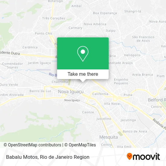 Babalu Motos map