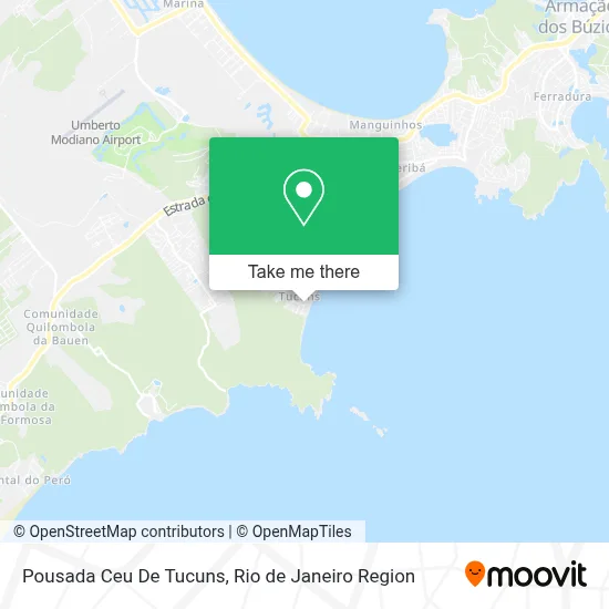 Pousada Ceu De Tucuns map
