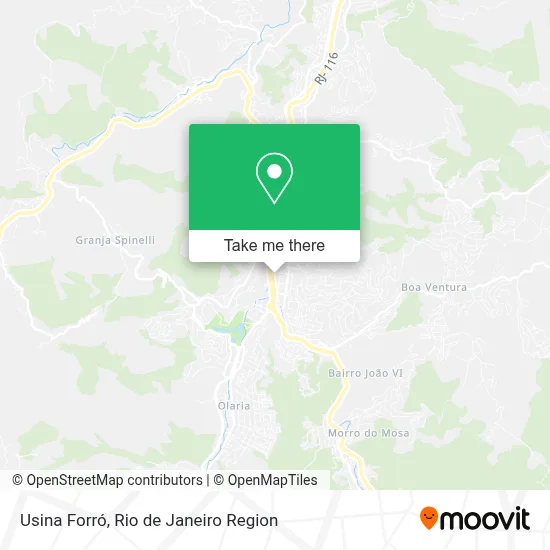 Usina Forró map