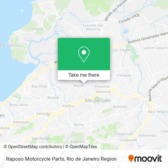 Raposo Motorcycle Parts map