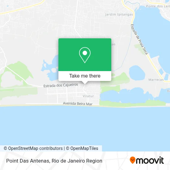 Point Das Antenas map
