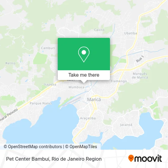 Pet Center Bambuí map