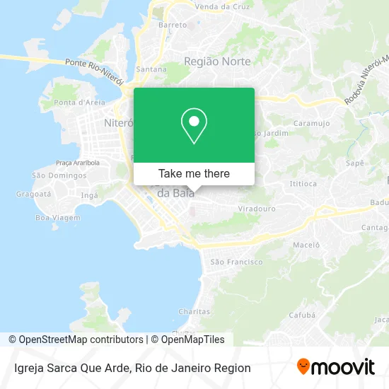 Igreja Sarca Que Arde map
