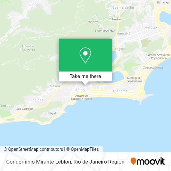 Condomínio Mirante Leblon map