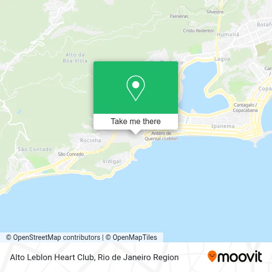 Alto Leblon Heart Club map