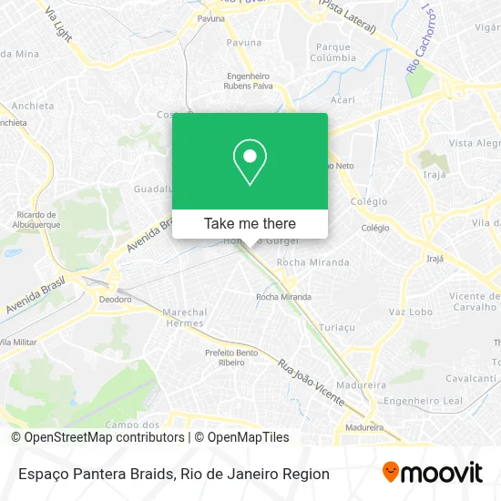 Espaço Pantera Braids map