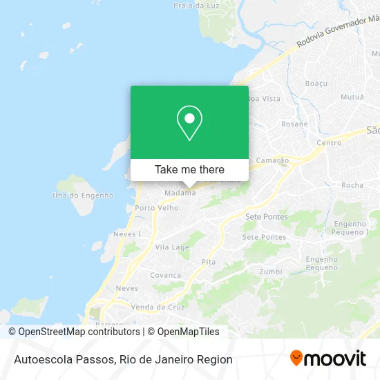 Autoescola Passos map