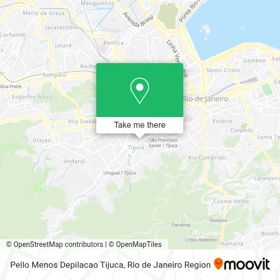 Pello Menos Depilacao Tijuca map