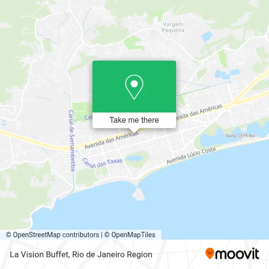 La Vision Buffet map