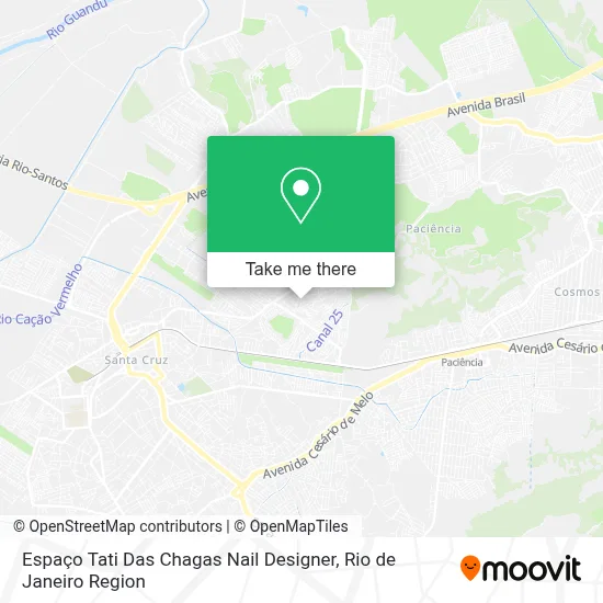 Espaço Tati Das Chagas Nail Designer map