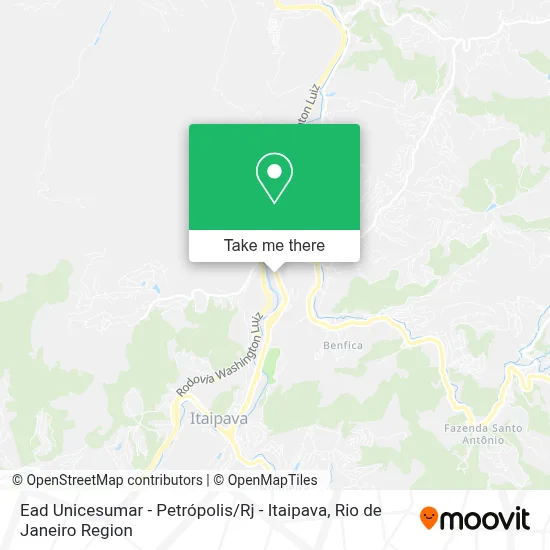 Ead Unicesumar - Petrópolis / Rj - Itaipava map
