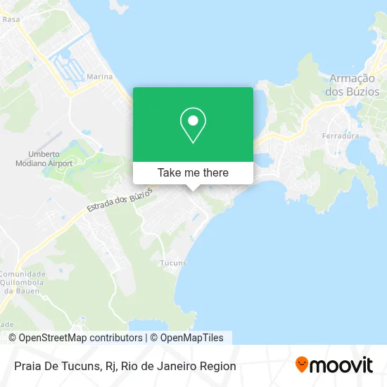 Praia De Tucuns, Rj map
