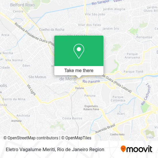Eletro Vagalume Meriti map