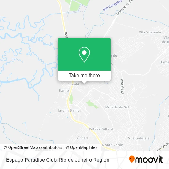 Espaço Paradise Club map