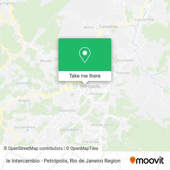 Ie Intercambio - Petrópolis map