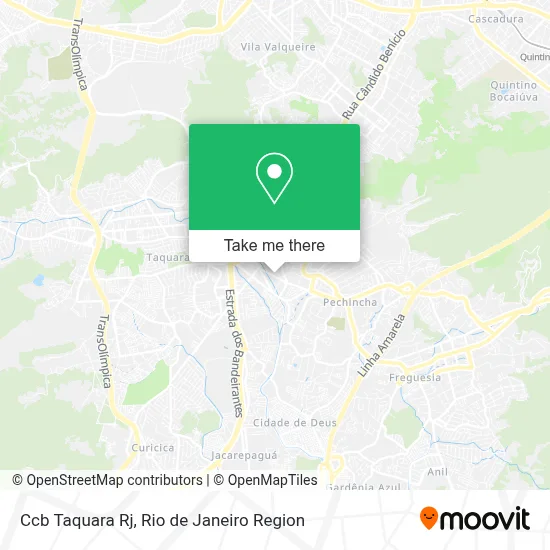 Ccb Taquara Rj map