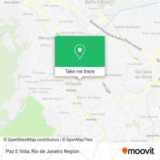 Paz E Vida map