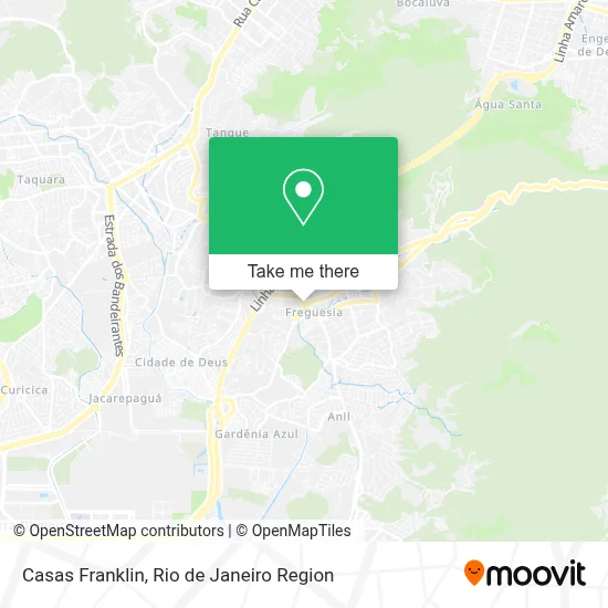 Casas Franklin map
