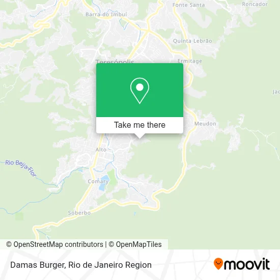 Damas Burger map