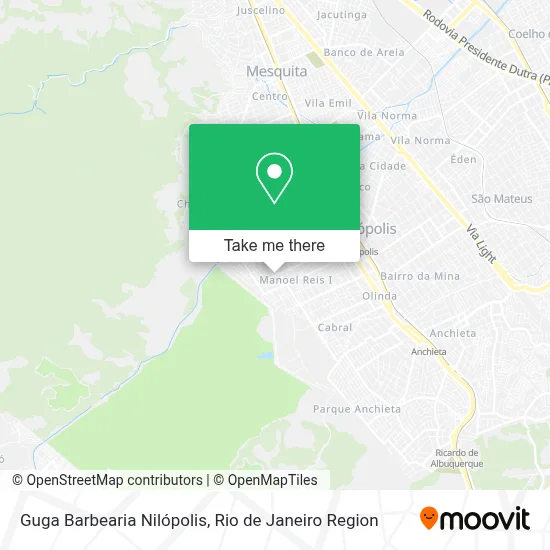 Guga Barbearia Nilópolis map