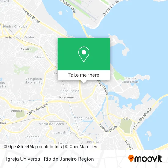Igreja Universal map