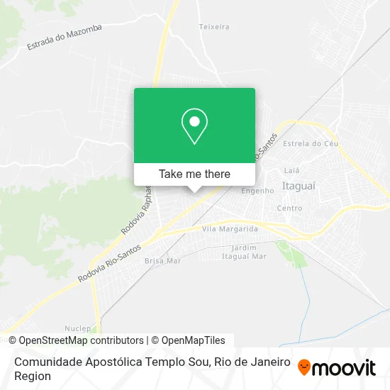 Comunidade Apostólica Templo Sou map