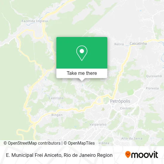 E. Municipal Frei Aniceto map