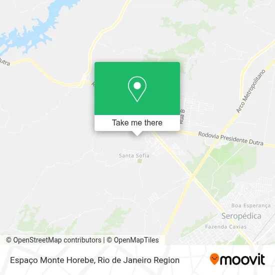 Espaço Monte Horebe map