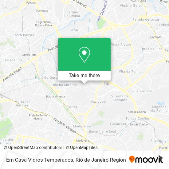 Em Casa Vidros Temperados map