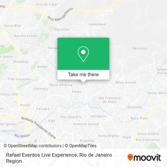 Rafael Eventos Live Experience map