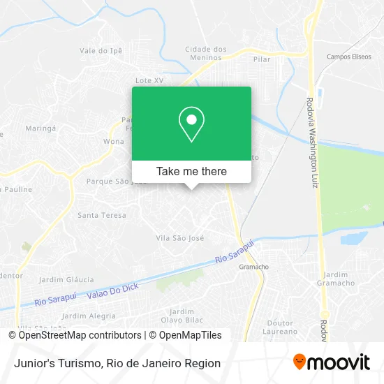 Junior's Turismo map