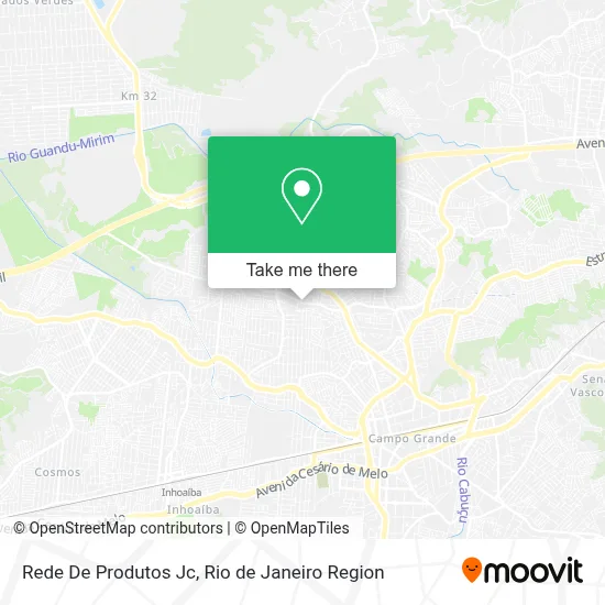 Rede De Produtos Jc map