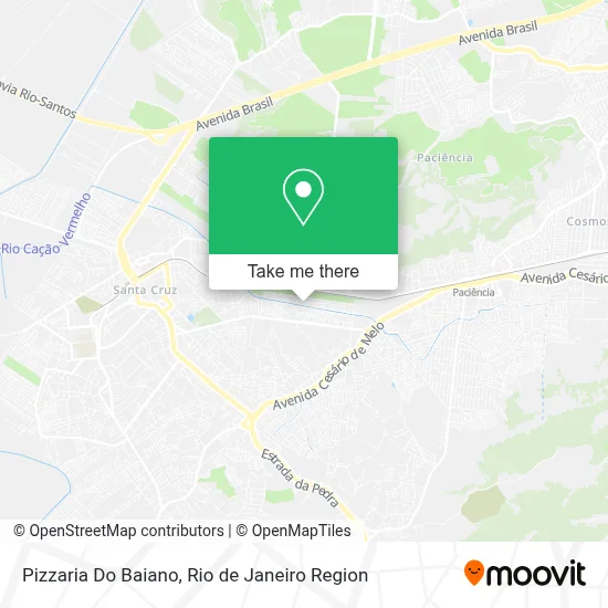Pizzaria Do Baiano map