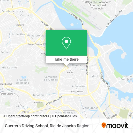 Guerrero Driving School map