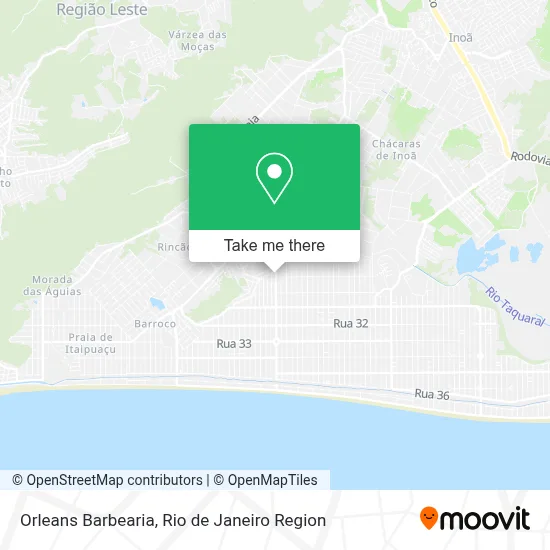 Orleans Barbearia map