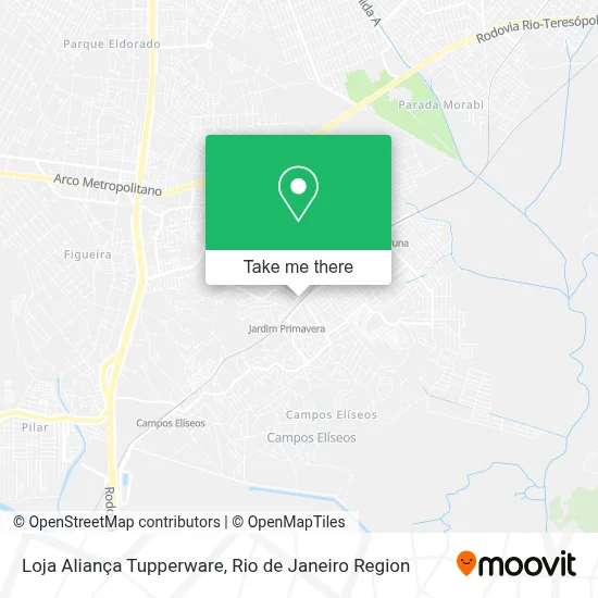Loja Aliança Tupperware map
