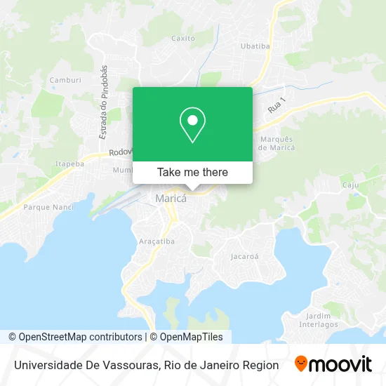 Universidade De Vassouras map