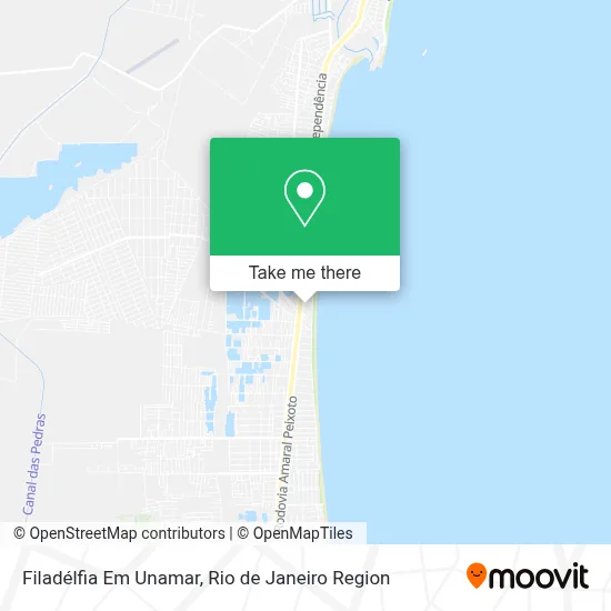 Filadélfia Em Unamar map
