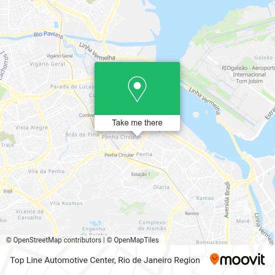 Top Line Automotive Center map