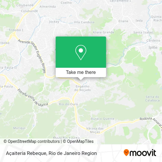 Açaiteria Rebeque map