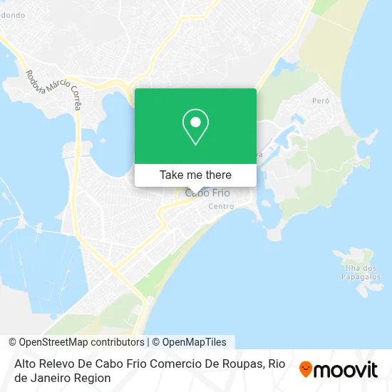 Alto Relevo De Cabo Frio Comercio De Roupas map
