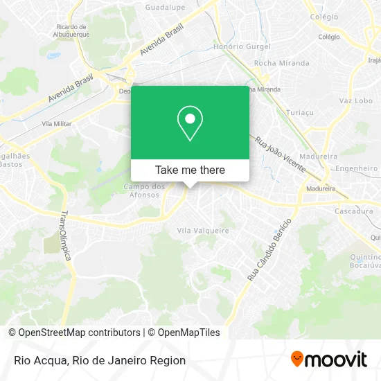 Rio Acqua map