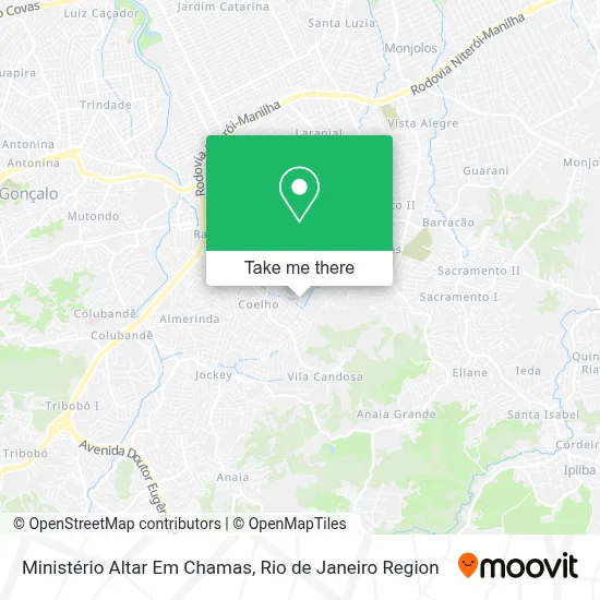 Ministério Altar Em Chamas map