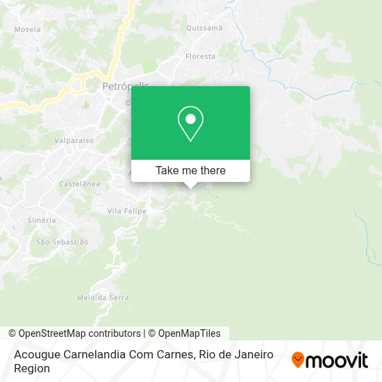 Acougue Carnelandia Com Carnes map