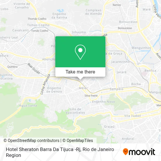 Hotel Sheraton Barra Da Tijuca -Rj map