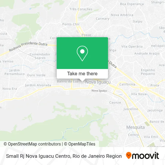 Small Rj Nova Iguacu Centro map