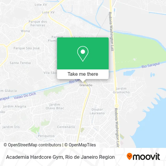 Academia Hardcore Gym map