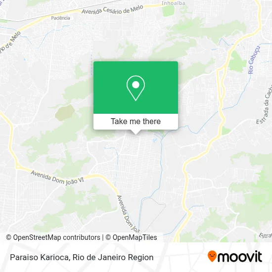 Paraiso Karioca map