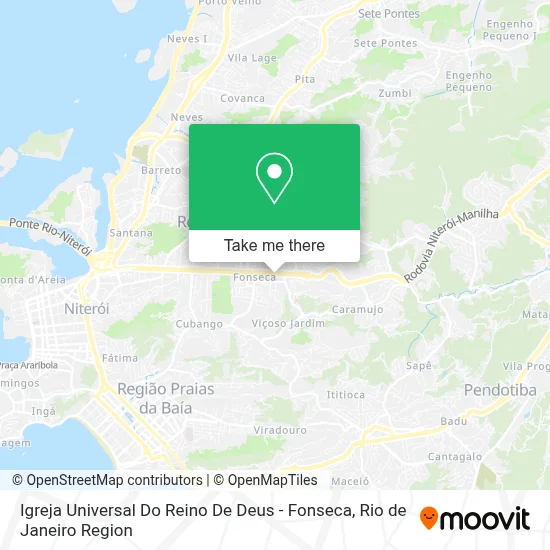 Igreja Universal Do Reino De Deus - Fonseca map