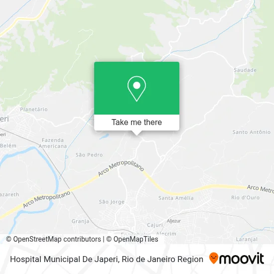 Hospital Municipal De Japeri map